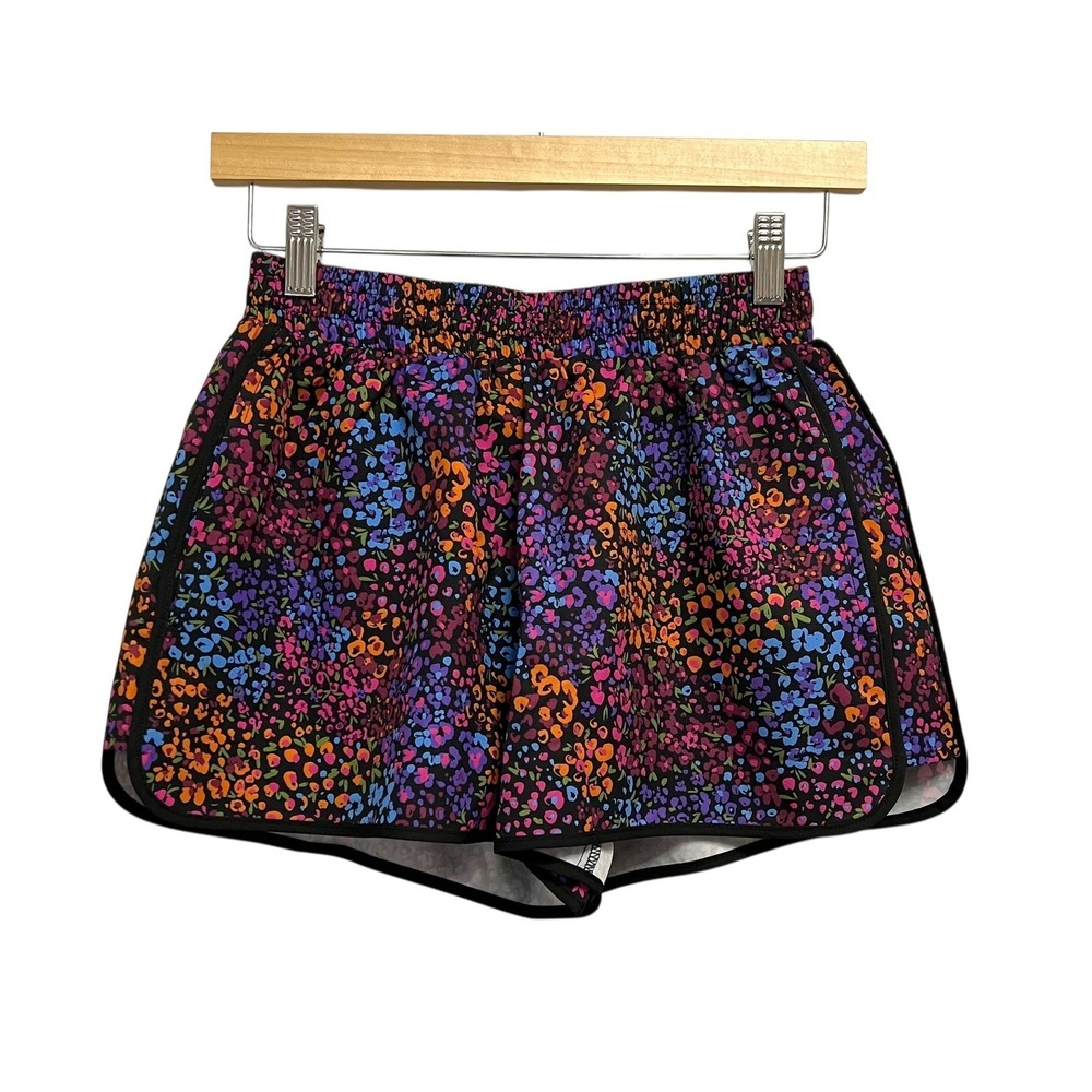 SSYS The‎ Label Floral Athletic Shorts Womens XS Multi Color Running Gym Summer